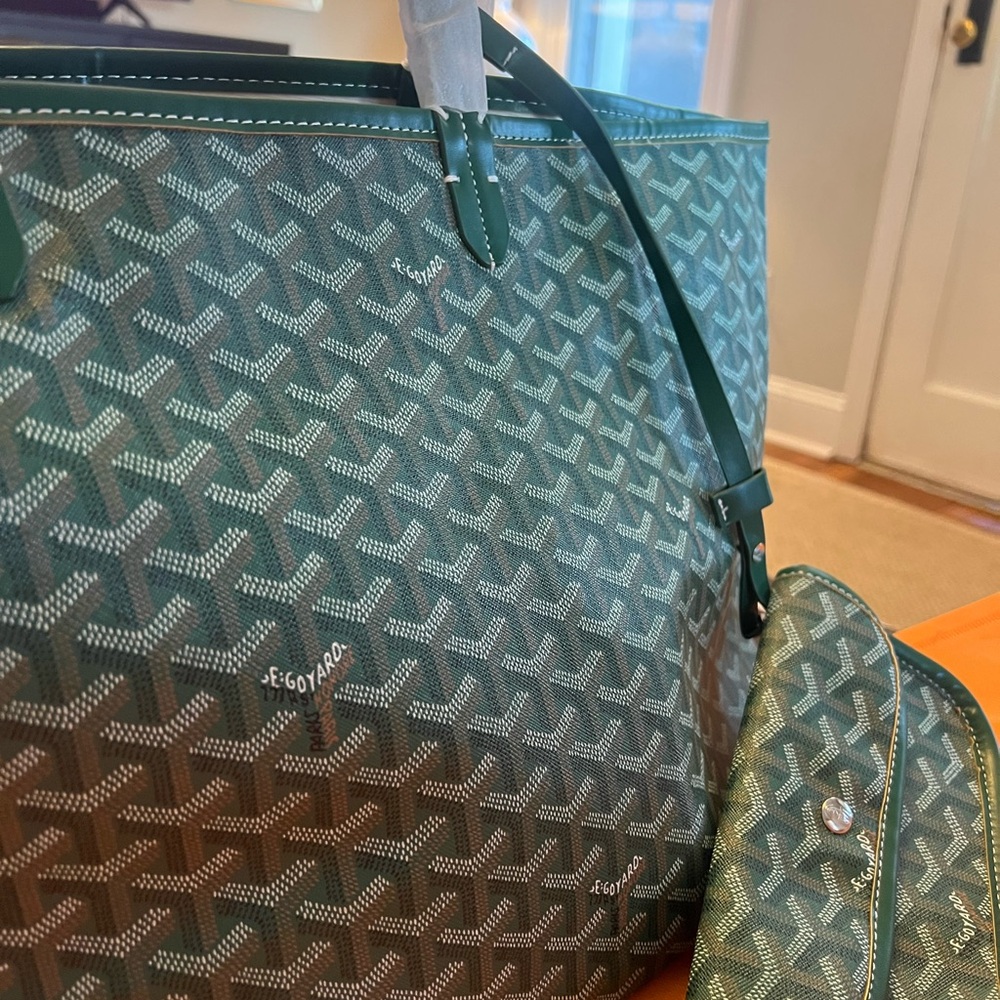 SD SHIPPING Designer Green Tote - Picture 3 of 4